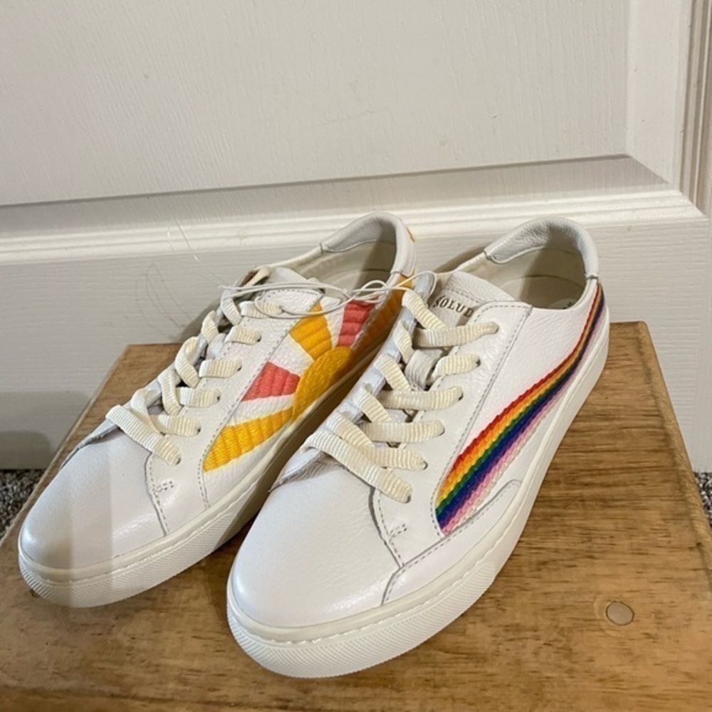New Soludos The Original Ibiza Rainbow Wave Good Vibes Sneakers — image 4 of 8